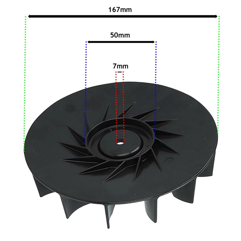 SPARES2GO Impeller Fan Compatible with Stihl BG56 BG86 SH56 SH86