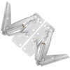 1 Pair Left + Right Nickel Plated Metal Folding Hinge