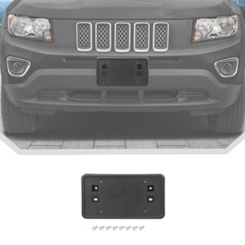JeCar License Plate Frame Bracket Fit for 2011-2017 Jeep Compass Front License Plate Holder Mount