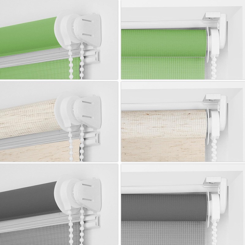 2 Kit Roller Blind Holder Window, Pack of 12 Roller