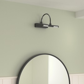 BIGLIGHT Wireless Battery Operated LED Picture Light with Remote, Rotatable Light Heads of 3 Lighting Modes, Dimmable Display Lamp with Timer for Painting Photo Portrait Art, 8.8", Black