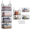 4 Tier Closet Hanging Organizer, Closet Organizers and Storage with