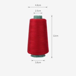 3000Yards Polyester Sewing Thread Red Thread for Embroidery/All Sewing Purpose Hand and Machine