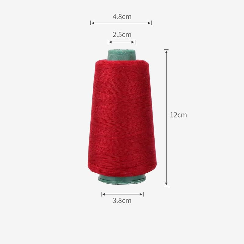 3000Yards Polyester Sewing Thread Red Thread for Embroidery/All Sewing Purpose