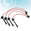 4Pcs/Set Spark Plug Wire Set Ignition Cable Kit 90919‑22400 Replacement