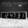 Ivation Oversized Large Digital Wall Clock - Big LED Digital