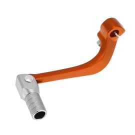 INFINAUTO Folding Motorcycle Gear Shifter Lever for Honda CRF110F 2013-2018 Aluminum Alloy Pedal Shift Lever Arm Orange Lever Silver Tone Head