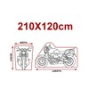 CARALL Waterproof Motorcycle Scooter Cover Waterproof Dustproof Rainproof Windproof Bird