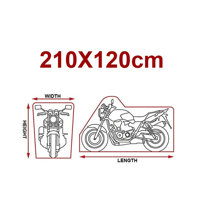 CARALL Waterproof Motorcycle Scooter Cover Waterproof Dustproof Rainproof Windproof Bird