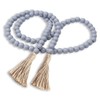 58 Inches String Garland Farmhouse Wooden Beads Rustic Boho Wood