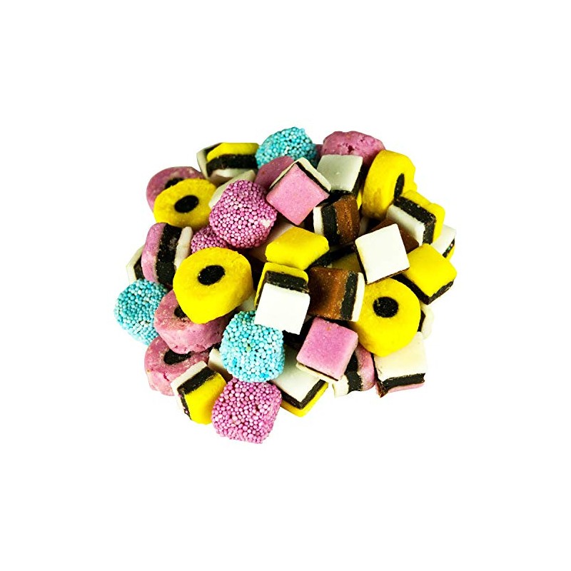 Candy Retailer Gustaf's English Licorice Allsorts Gourmet Candy (1 Lb)