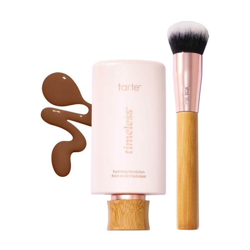 tarte timeless hydrating foundation & brush Coverage Moisturizer:_59W Rich Warm