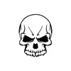 Skeleton Skull Sticker Vinyl Decal Notebook Car Window Laptop 3"x