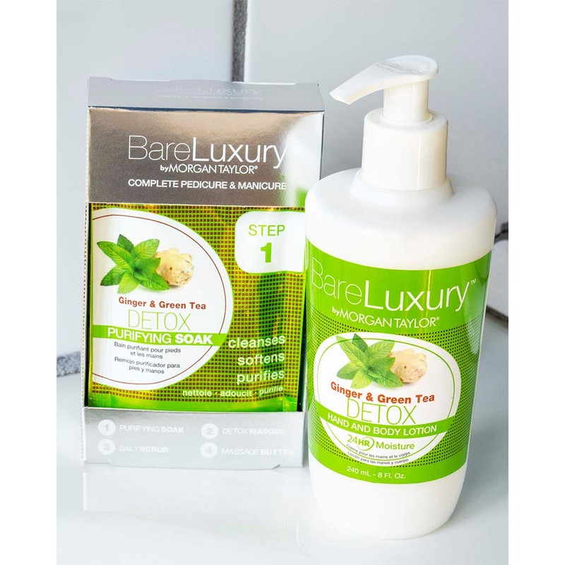 Morgan Taylor BareLuxury Detox Ginger & Green Tea Pump Lotion,
