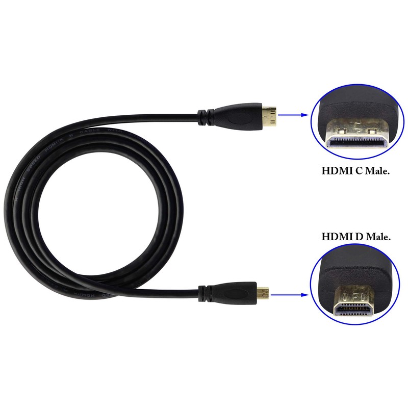 zdyCGTime Micro hdmi Socket Male to Mini hdmi Male Converter,high