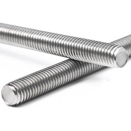 12-Inch Length,Stainless Steel M10-1.5 Fully Threaded Rod,305mm Length, Right Hand Threads, 304 Stainless Steel Threaded Screwand-Studs(Pack of 4)