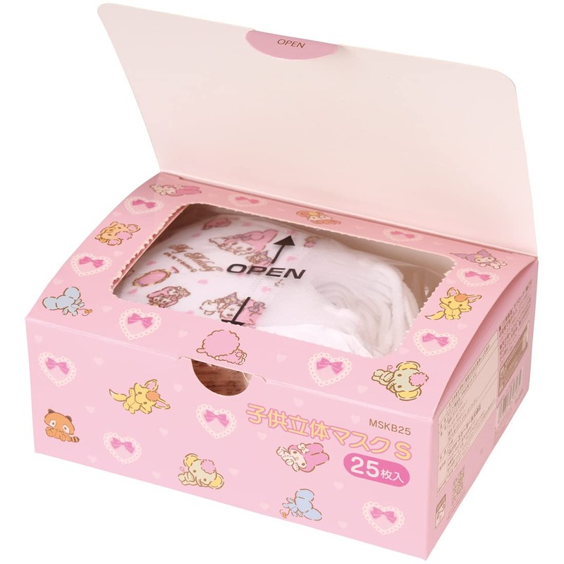 スケーター(Skater) 不織布 立体 マスク 2-3才 子供用 三層構造 マイメロディ サンリオ 増量