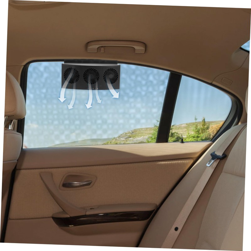 SHINEOFI Car Exhaust Fan Air Circulation Radiator Fan for Vehicle
