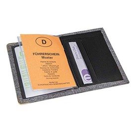 RFID ID Card Holder Credit Card Holder Credit Card Case Credit Card Case EC Credit Card Business Card Car ID Card Leather Brown Black Women Men Viewing Window (Version 1)