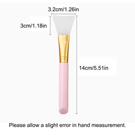 3Pcs White Crafts Paintbrushes Silica Gel Face Mask Brush Epoxy Resin Cup Painting Spreader Soft Applicator Brushes for Beginner