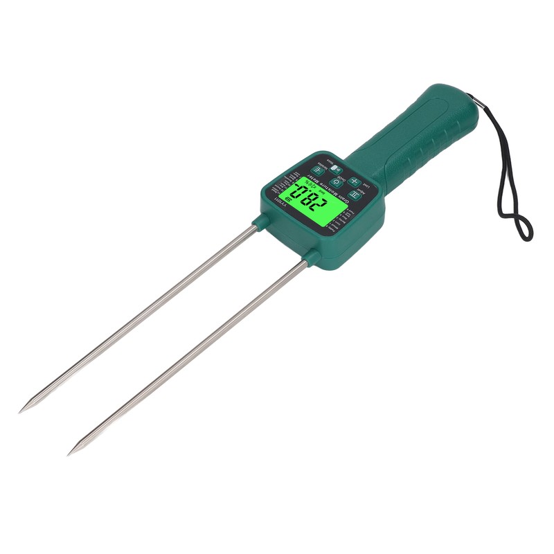 Hay Moisture Meter Wheat Soybean Grain Moisture Tester LCD Display