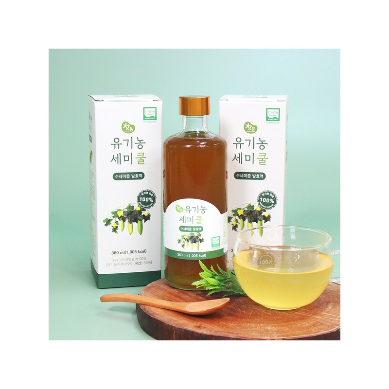 (참든건강과학)참든 유기농 세미쿨 360ml 1병 수세미발효액 유기농 수세미 액기스 효소
