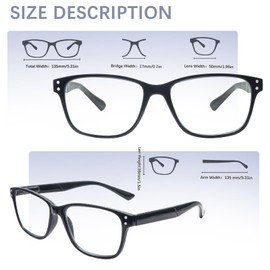 Ronecool Progressive Multifocus Reading Glasses for Women Blue Light Blocking Computer Readers with Spring Hinge (4C, 2.75, x)