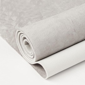 Hiksuky Suede Auto Headliner Fabric 96" L × 60" W with Foam Backing - Grey Interior Replacement Material for Car/Truck/SUV/RV Roof, Tube Packaging - Home Repair/DIY Headliner Material