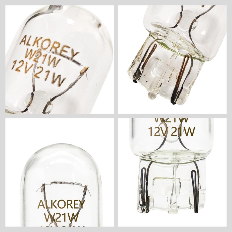 ALKOREY-T20 W21W 7440 Bulb,2700K Warm White 12V 21W 7440 Replacement