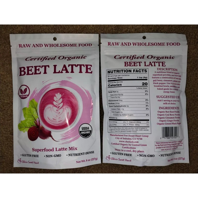 Cherie Sweet Heart 3pack Organic Beet Root Latte Goji Berry