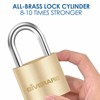 4 Pack Keyed Locks with Keys, Solid Brass Copper Travel