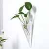 Yardwe Hanging Vase Clear Wall Planter Succulent Pot for Home