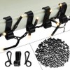 Vikdio 60 Pcs Black Gutter Hooks for Hanging Christmas Lights,