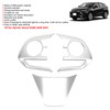 3pcs Steering Wheel Frame Cover Control Button Trim Set Fit