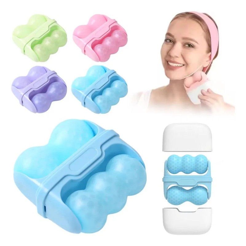Dispositivo De Belleza Porttil Ice Roller De Doble C -