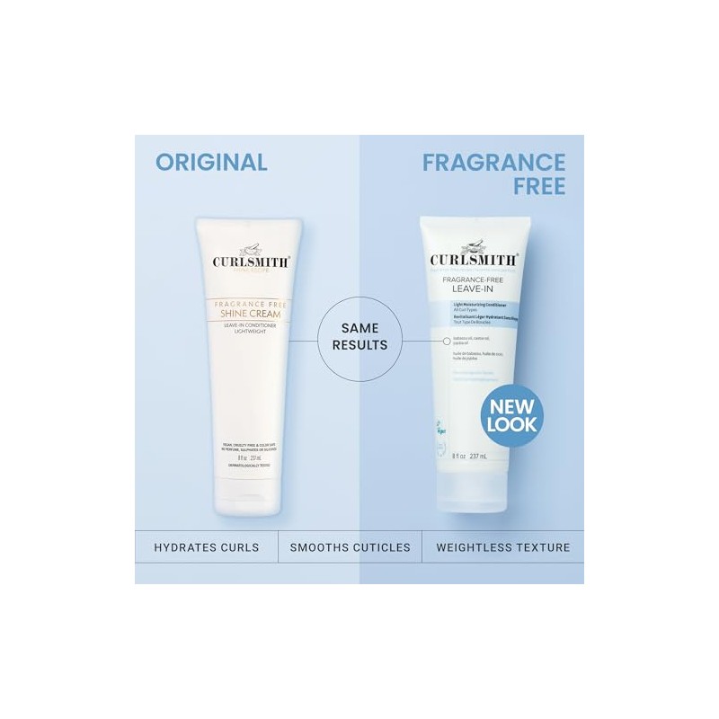 Curlsmith Fragrance-Free Leave-In Conditioner | Lightweight moisturising cream, Hydrating, Dermatologically