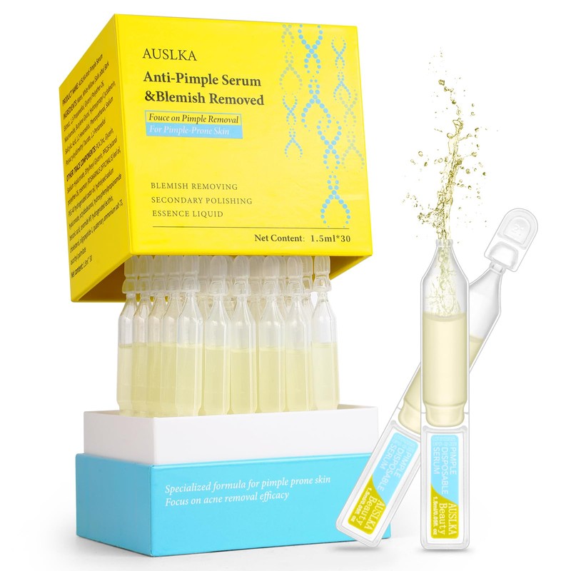 AUSLKA Viales De Suero Antiacné Con Extracto De Corteza De