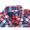 NUTEXROL Men's Casual Flannel Plaid Shirt Sleeveless Cotton Plus Size