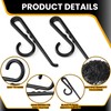 DoubleFill 200 Pcs Plastic Sock Hangers, Long Non Slip Sock
