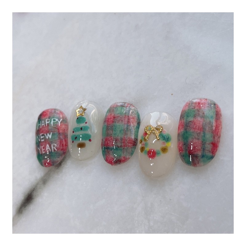 Pure J [x-mas collection 2]ʜ.ɴ.ʏ ❄ - Short Almond /