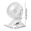 USB Clip Fan,Cooling Fan USB-Powered Desktop Fan with Clamp |