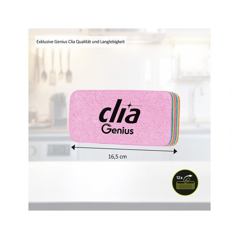 Genius Clia Rainbow Kitchen Sponge, Pot Sponge, Cleaning Sponge, Unviersal