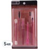 Living Joy JOYBEAUTY Makeup Tool Set J-227, Pink, 5 Sets / 리빙조이 JOYBEAUTY 메이크업 툴 세트 J-227, 핑크, 5세트