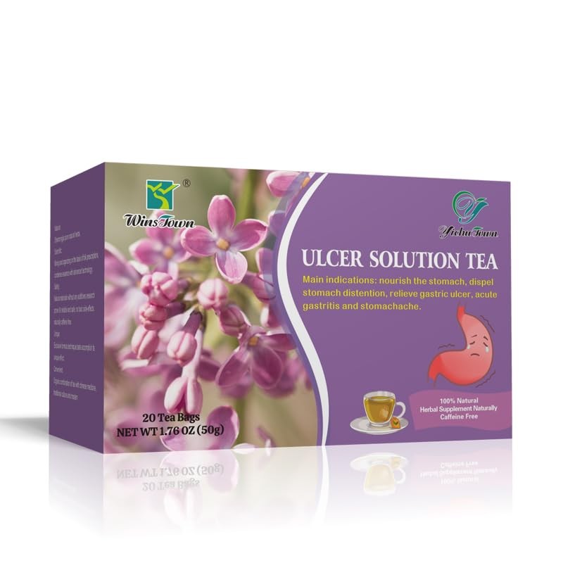 Ulcer Solution Tea Caffeine Free Herbal Tea Regulate Gastritis, Stomachache,