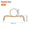 sourcing map 2Pcs Metal Purse Frame, 22cm/8.7" Retro Arch Kiss