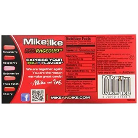 Mike and Ike Red Rageous Candy, 4.25 oz Theater Box (Pack of 12)