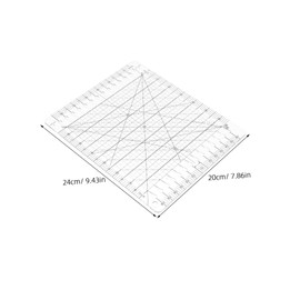 DOITOOL Multifunctional Sewing Ruler Durable Acrylic Measuring Tool with Clear Markings for Clothing Design Quilting Templates and DIY Craft Projects for Designers and Tailors