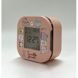 ALIAS AC22013SXSG Alarm Clock, Sumikko Gurashi, Digital Multi-Function Clock, Cat, Pink Backlight, Timer, Temperature, Display