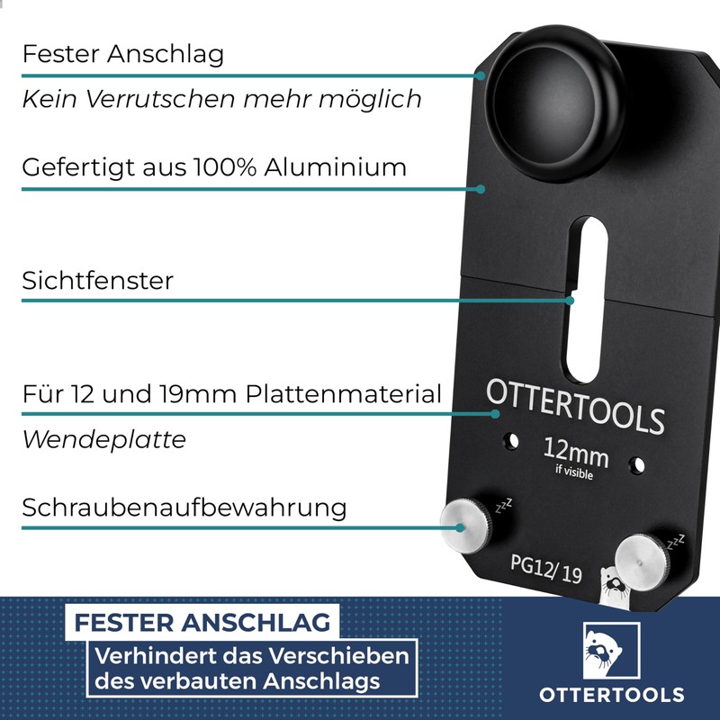 Ottertools - PG12/19 Domino precision stop for 12 and 19