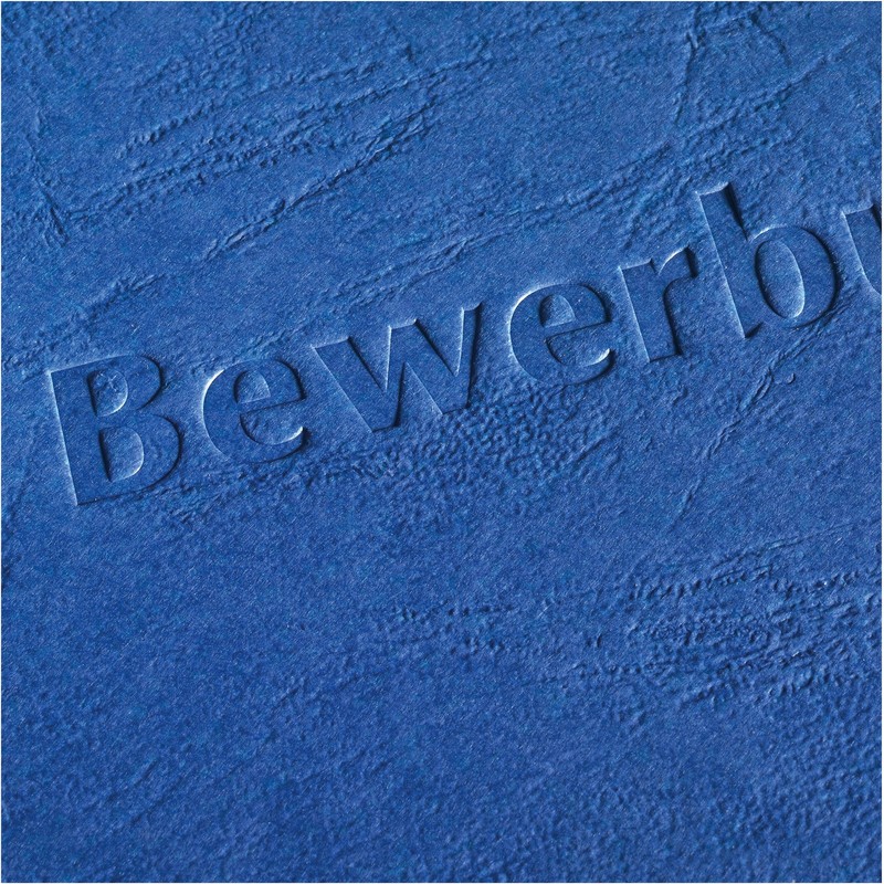 Herlitz 10416691 Bewerbungsmappe A4 RC-Karton Express-Clip schwarz, 30 Blatt, schwarz